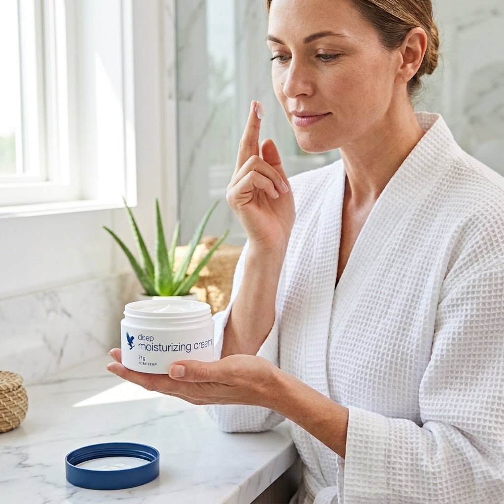 Lot de 3 crèmes à l'aloe vera avec jojoba et macadamia pour une hydratation en profondeur