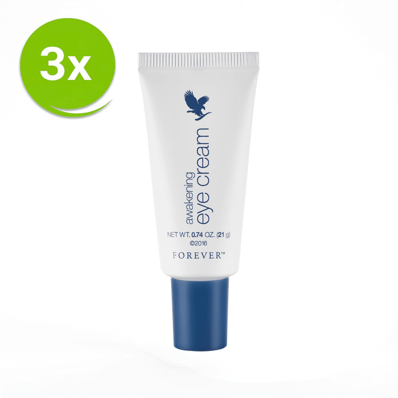 Forever Pacchetto conveniente Awakening Eye Cream, confezione da 3 per il contorno occhi