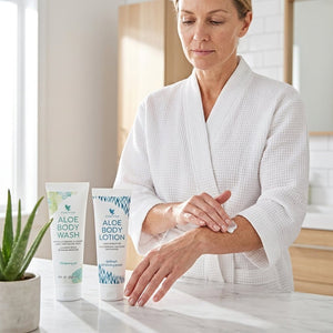 Forever Aloe Body Wash & Lotion discount bundle with moisturizing care
