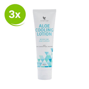 Forever Aloe Cooling Lotion with eucalyptus, menthol and natural ingredients