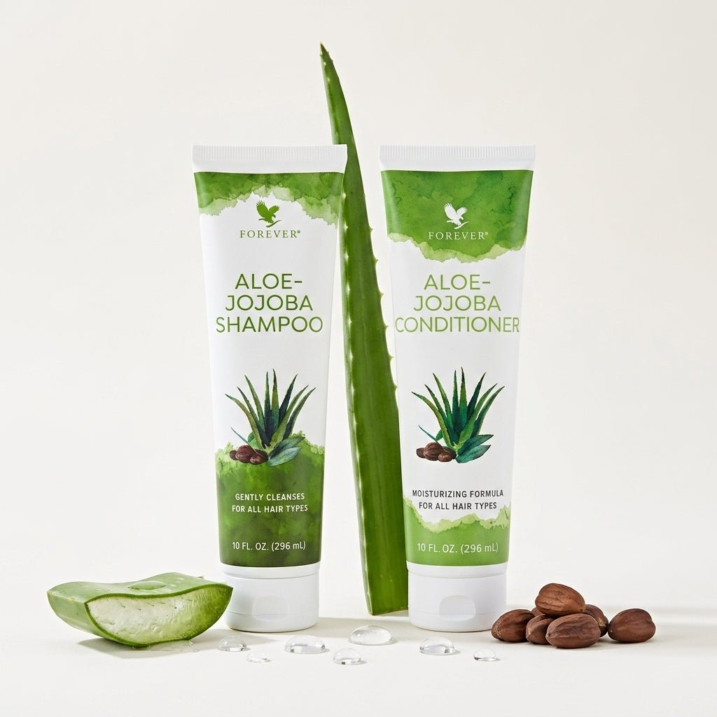 Forever Living Aloe-Jojoba Shampoo & Balsamo con formula idratante