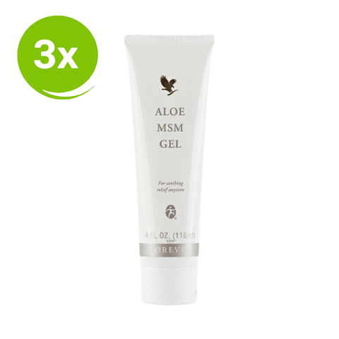 Forever Aloe MSM Gel 3 - Pack Voordeelbundel - 4everaloevera