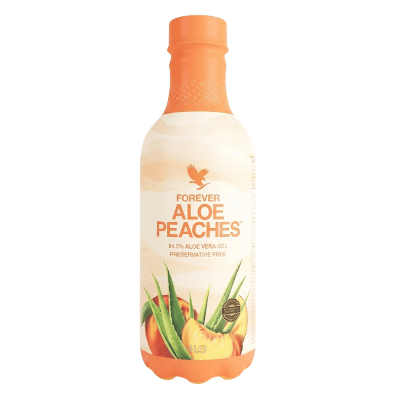 Forever Aloe Peaches Getränk zur täglichen Unterstützung mit Aloe Vera und Pfirsich 1 l mit neuer Verpackung