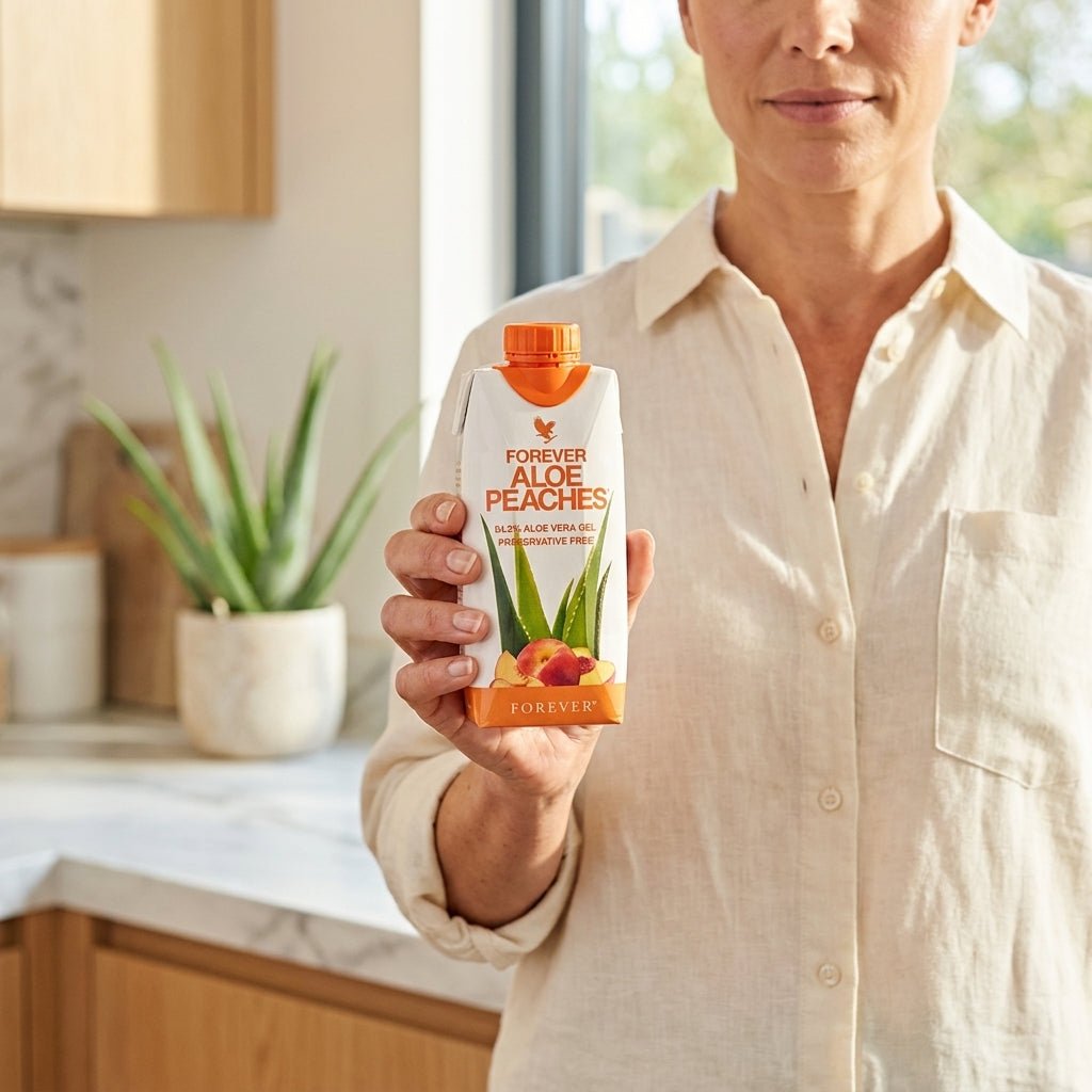 Forever Living Aloe Peaches Mini Pack 3 bebida original de aloe vera
