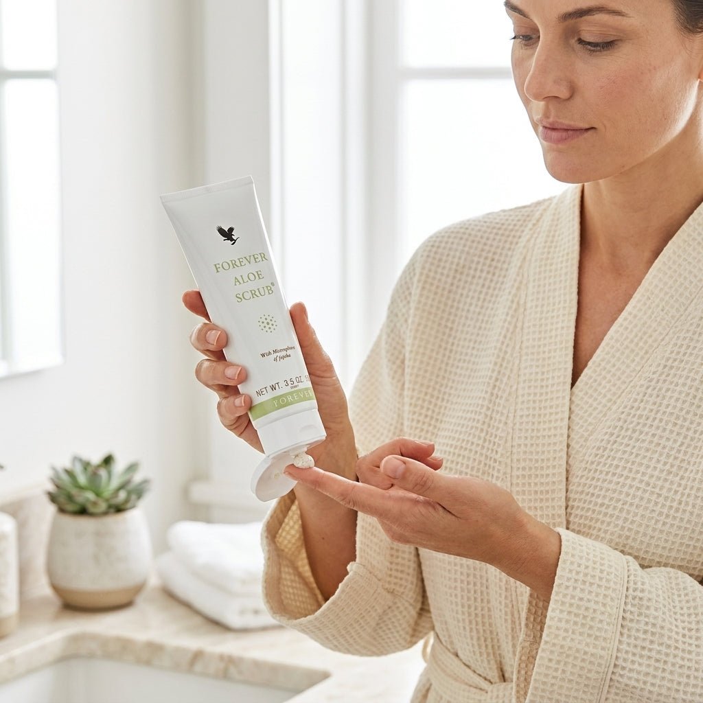 Forever Living Aloe Scrub pour les soins quotidiens du visage et de la peau