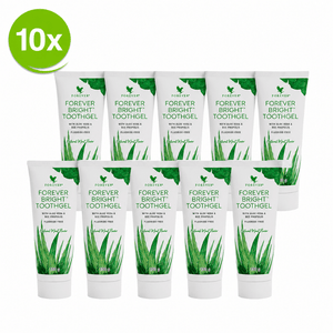 Forever Bright Toothgel 10er Vorteilspaket mit Aloe Vera und Propolis