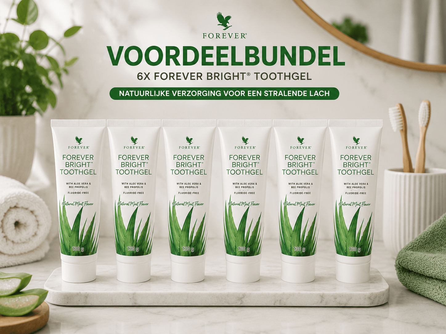 Acquista il pacchetto sconto 6xforever bright dentifricio con uno sconto del 15%. 4everaloevera