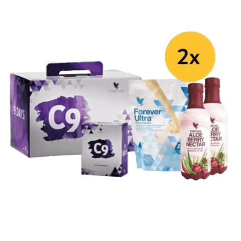 forever C9 trattamento disintossicante bevanda alle bacche di aloe confezione doppia