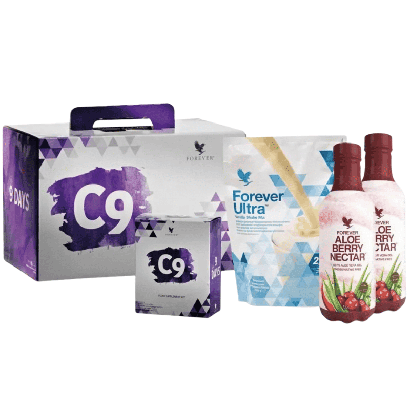 Forever C9 Trattamento disintossicante ai frutti di bosco e vaniglia, frullato nutrizionale per Clean 9 programma