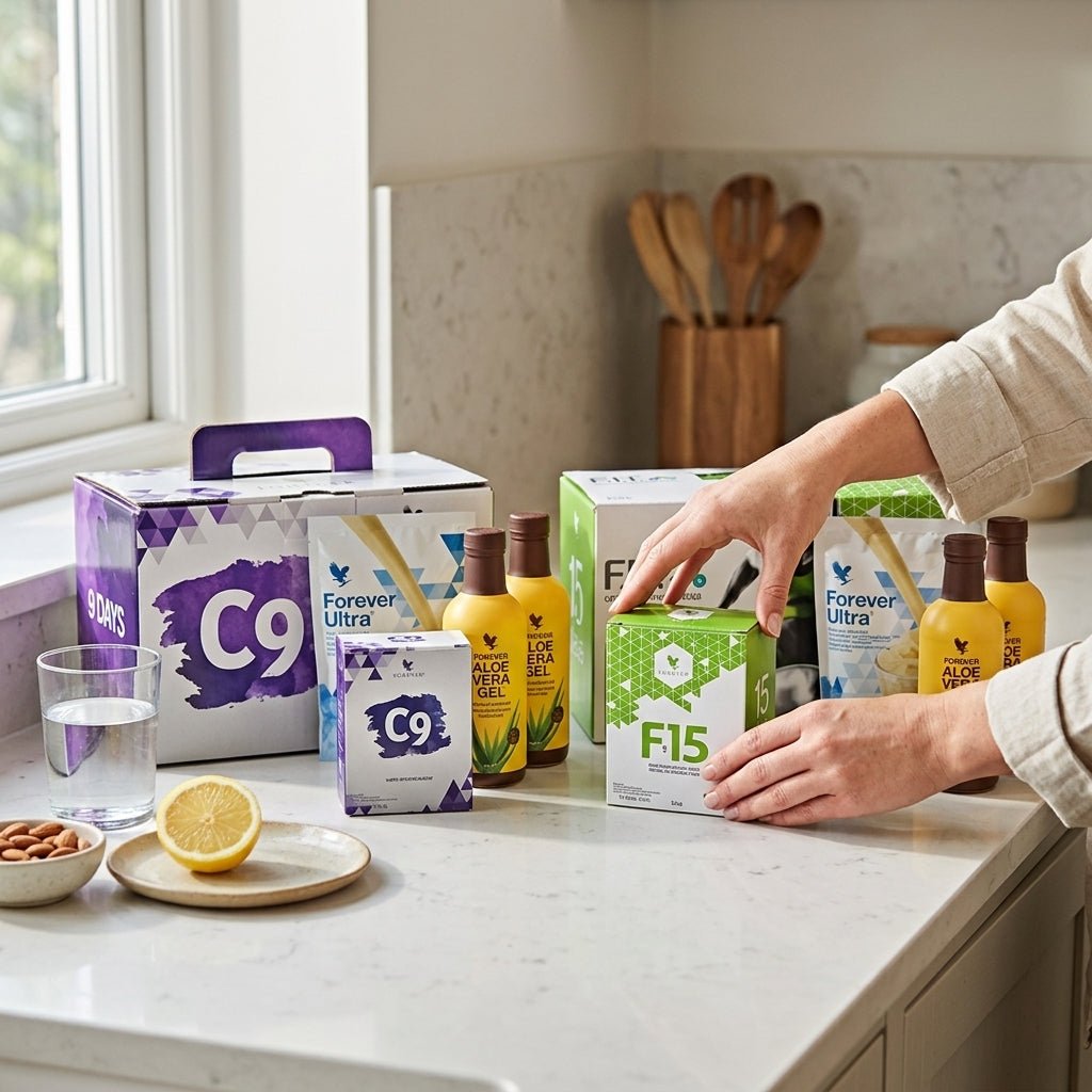 Completo Forever FIT programma C9 Gel Vaniglia e F15 Trattamento 24 giorni alla vaniglia | 4everaloevera