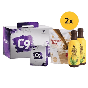c9 pacchetto di benefici al cioccolato con gel curativo 4everaloevera