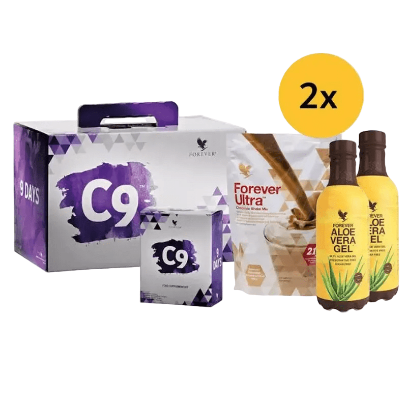 c9 pacchetto di benefici al cioccolato con gel curativo 4everaloevera