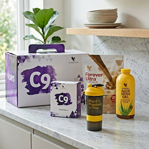 Forever C9 Frullato nutrizionale Gel Cioccolato per Clean 9 programma incluso agitare la tazza