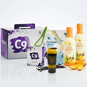 Forever C9 Mango Vaniglia incl. shaker e integratore per un'alimentazione consapevole ed equilibrata