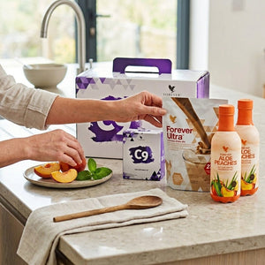 Forever C9 Frullato nutrizionale al cioccolato e pesche Clean 9 programma