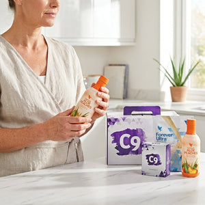 Forever C9 Frullato di pesche e vaniglia con proteine e vitamine
