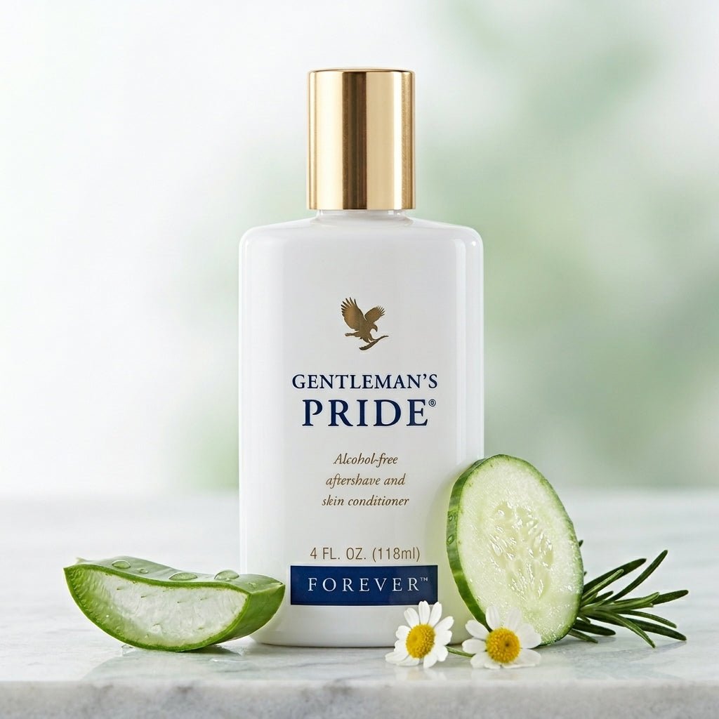 Forever Gentleman's Pride post-shave care with moisturizing formula