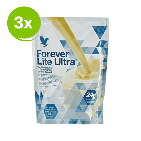 Forever Lite Ultra Vanilla Shake 3 Pack value bundle protein-rich meal shake