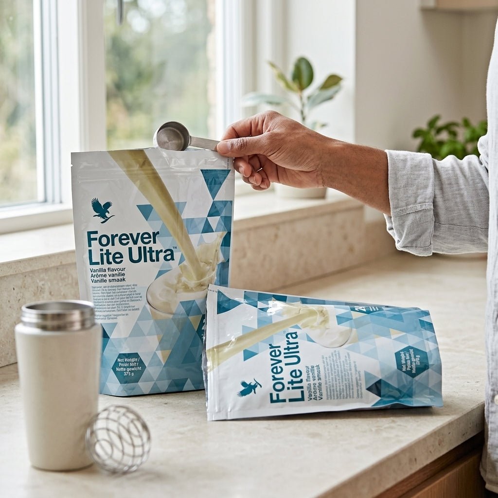 Forever Lite Ultra Pack économique de shake nutritionnel à la vanille pour un mode de vie actif