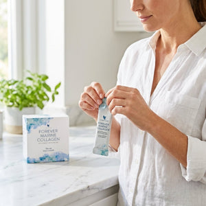 Forever Marine Collagen supplement with fish collagen and biotin buy online now with a 15% discount on 4everaloevera