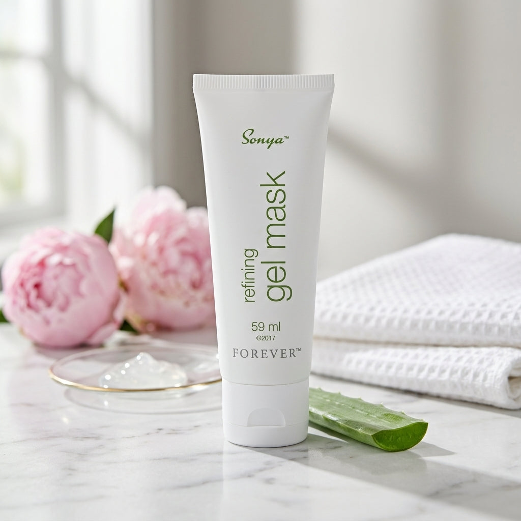 Sonya Refining Gel Mask met botanische ingrediënten voor huidverzorging
