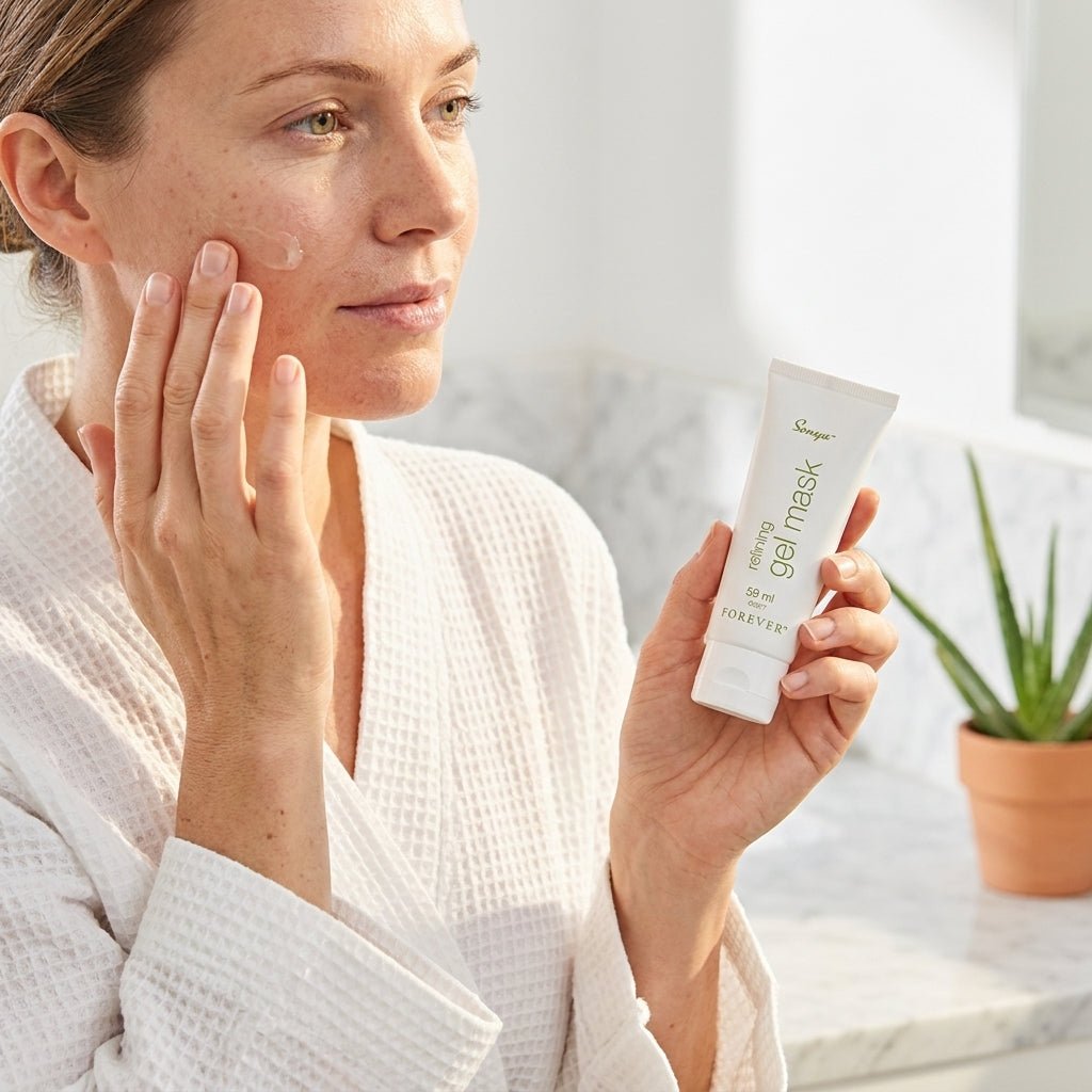 Forever Living Sonya Refining Gel Mask pour une peau douce et souple