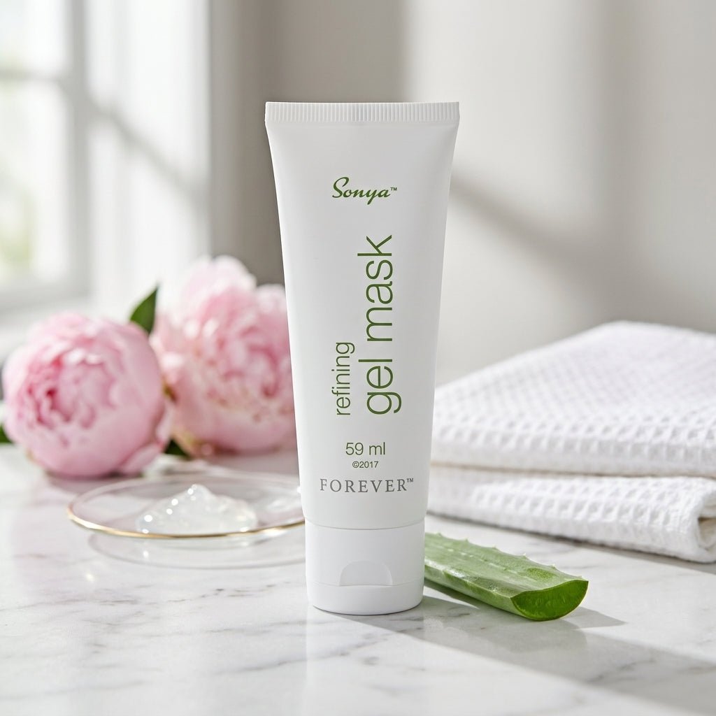 Sonya Refining Gel Mask avec des ingrédients botaniques pour les soins de la peau