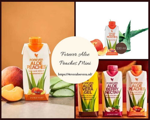 Neem de Zomer met je Mee: Forever Aloe Peaches Mini, Rijk aan Aloë Vera en Vitamine C!