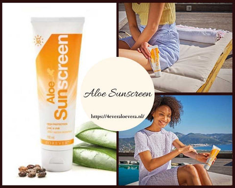 Geniet Zonder Zorgen van de Zon met Forever Aloe Sunscreen SPF 30!