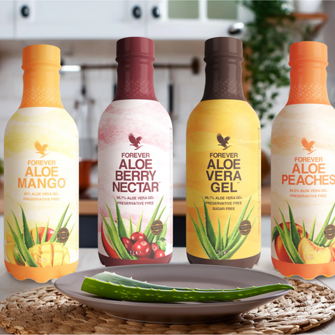 Forever Aloe Vera Drankbundel - Voordeelverpakking - 4 x 1 Liter