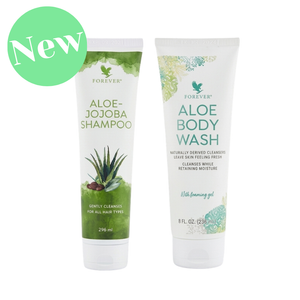 Forever Doucheset met Aloe-Jojoba Shampoo en Aloe Body Wash