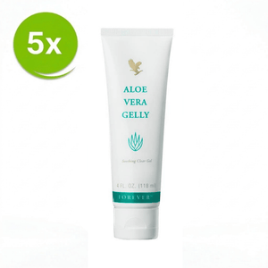 Forever Aloe Vera Gelly Lot de 5 packs de gel d'aloe vera pur
