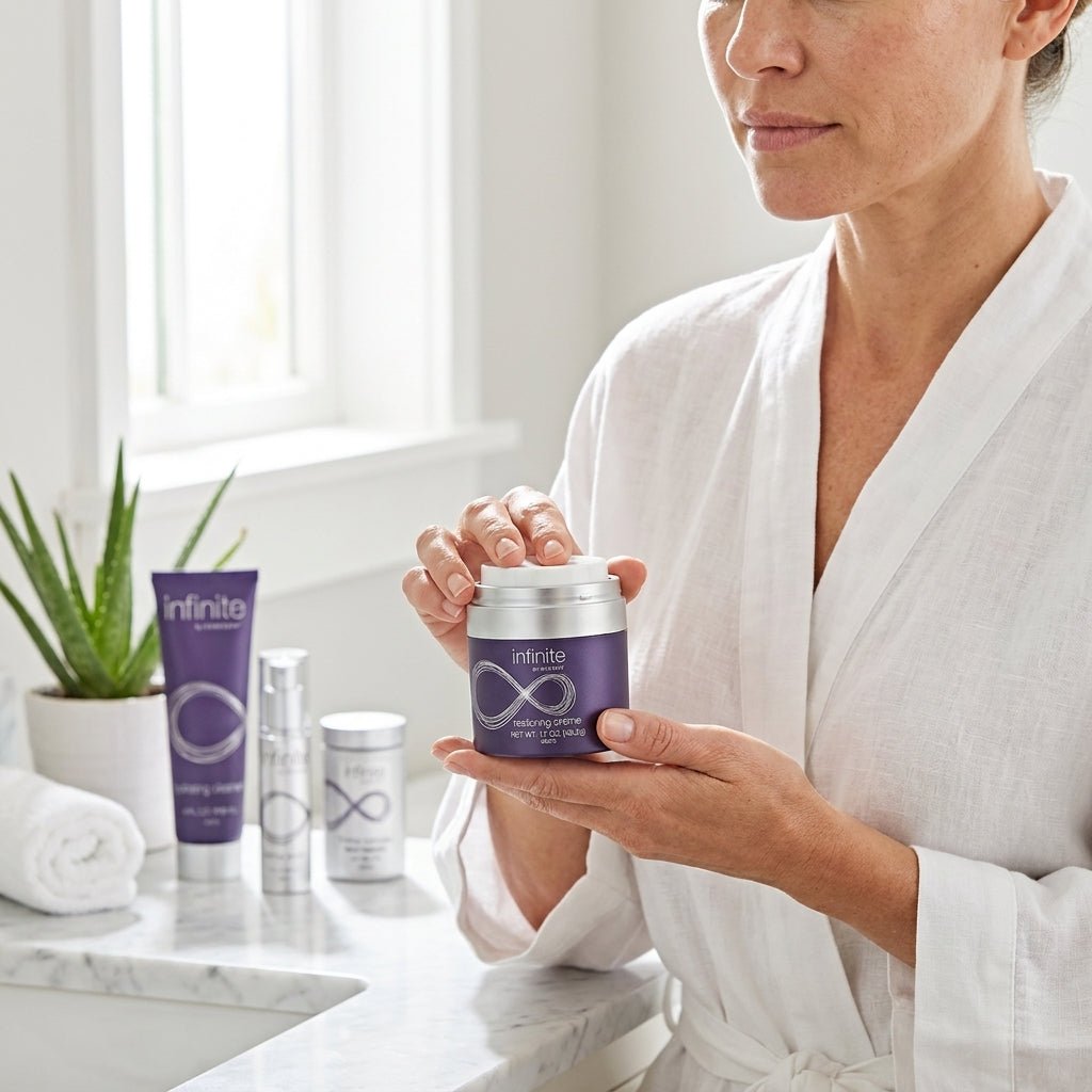 Rejuvenate your skin from within with the Infinite set forever living 