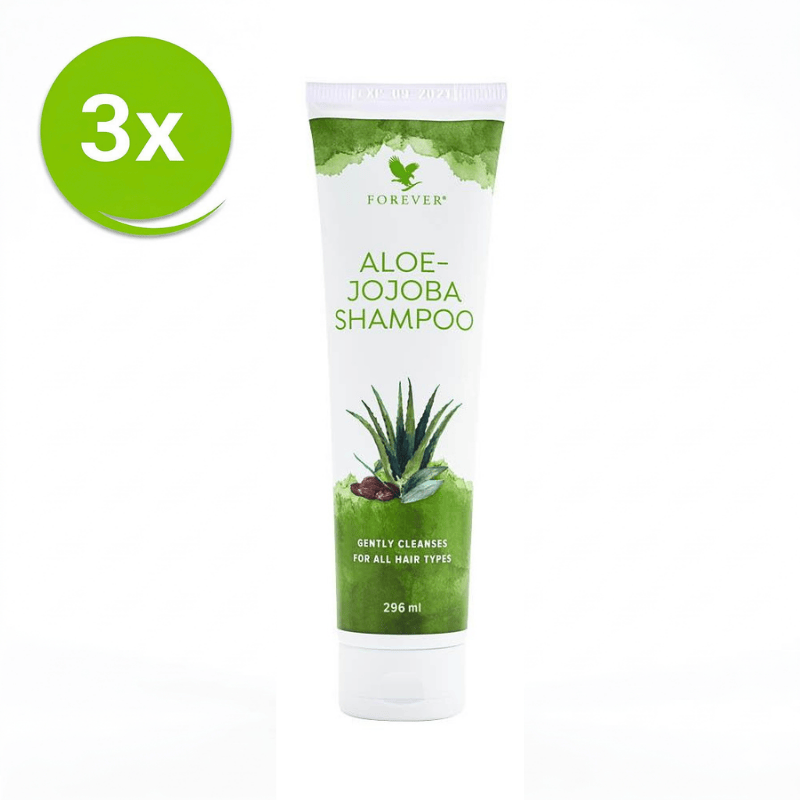 Aloe Jojoba Shampoo 3er Vorteilspaket mit Aloe Vera und Jojoba