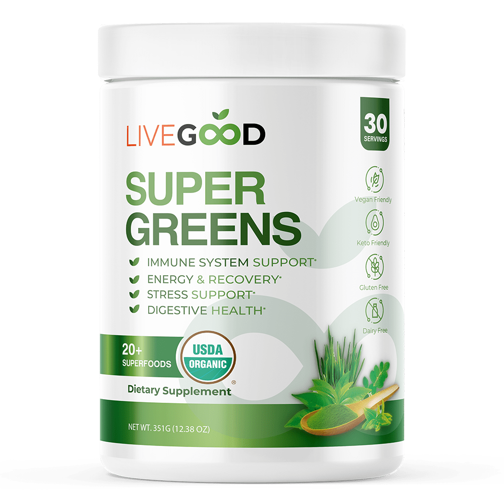 LiveGood Organic Super Greens - 4everaloevera