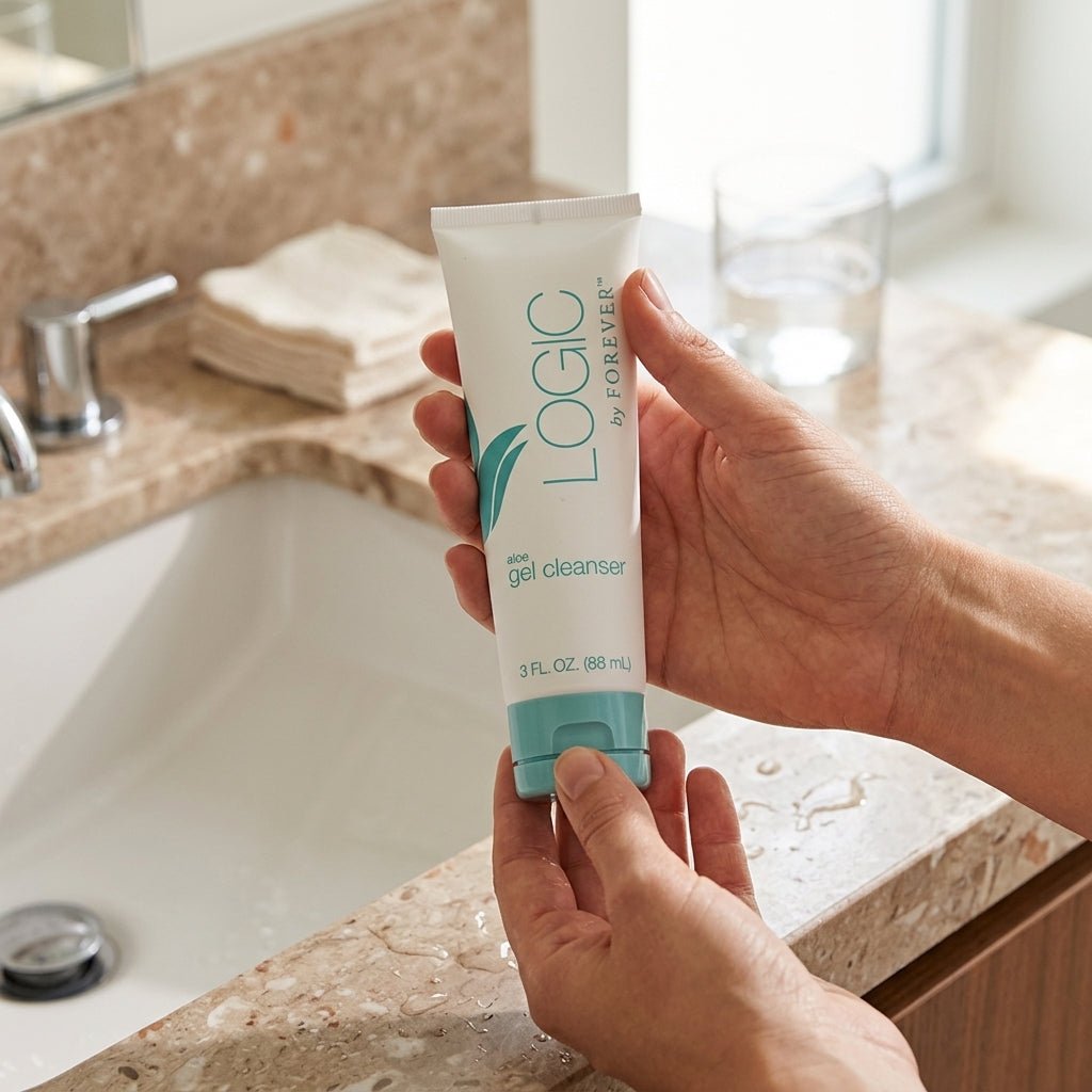 Logic by Forever™ Aloe Gel Cleanser removes dirt and impurities effectively