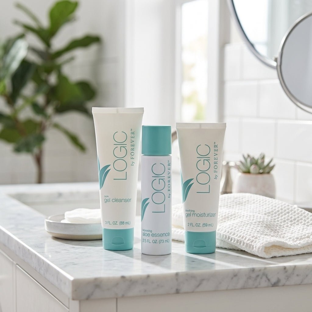 Forever Living Logic Skin Care System for fresh and cared for skin