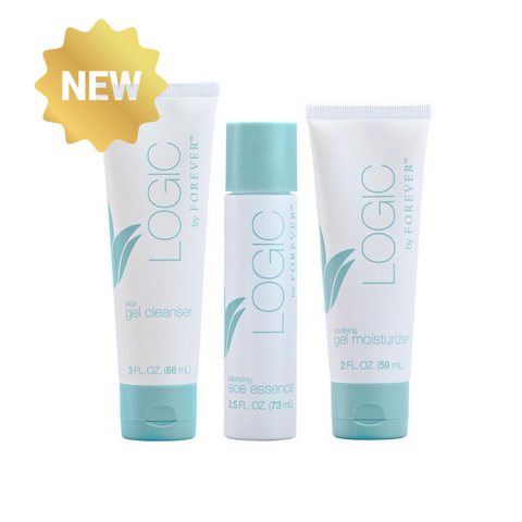 Logic by Forever™ Huidverzorgingssysteem - Drie Stappen voor een Gehydrateerde en Gebalanceerde Huid