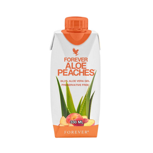 aloe vera melocotones mini 330 ml 4everaloevera.nl