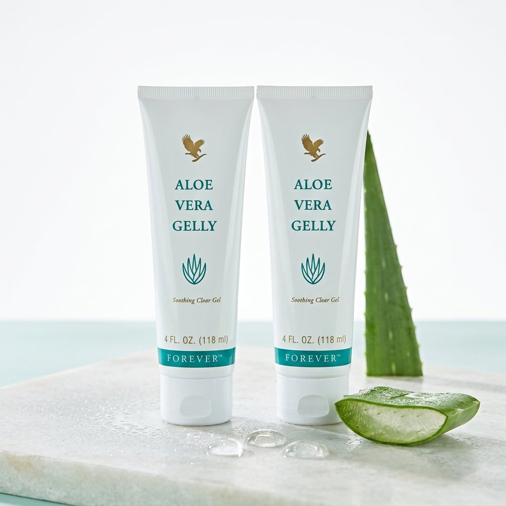 Aloe Vera Gelly en Aloe Vera Crème bundel voor hydratatie en verzorging